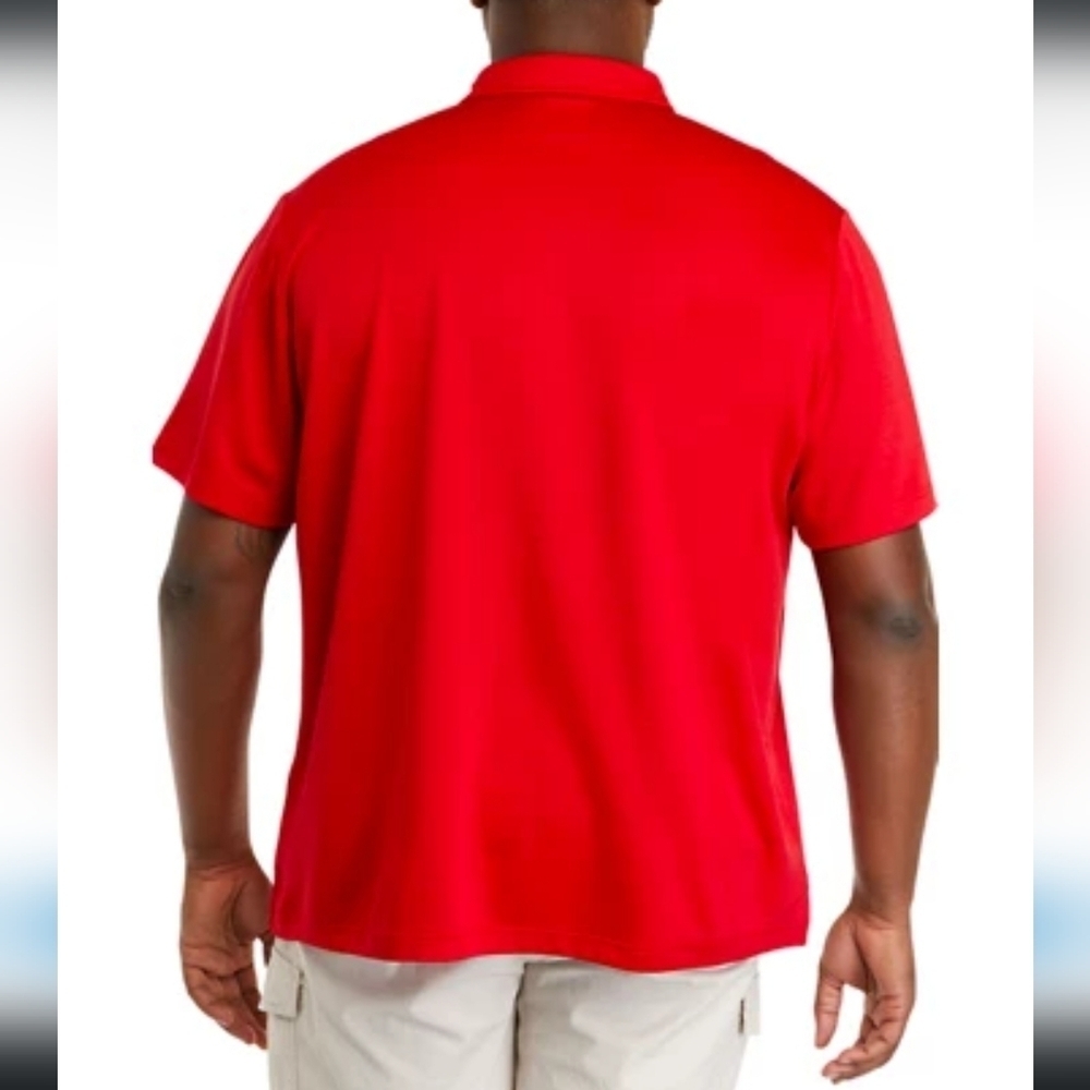 Ocean & Coast Reddish Orange Moisture Wicking Polo Shirt Size Men's XL - Picture 2 of 11